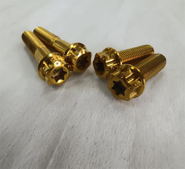 Titanium Fully Threaded Hex Socket Flange Bolt With Gr1 Gr5 Gr12 Customized