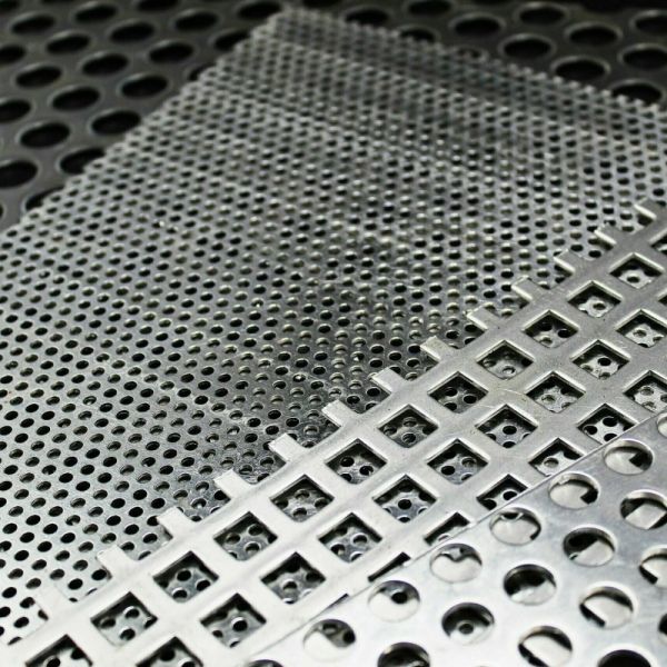 Galvanized Steel / Stainless Steel Metal Punch Plate Round Hole
