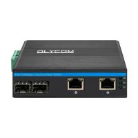 Gigabit Industrial Network Switch 100/1000M Fiber Ethernet Unmanaged Din Rail DC24V