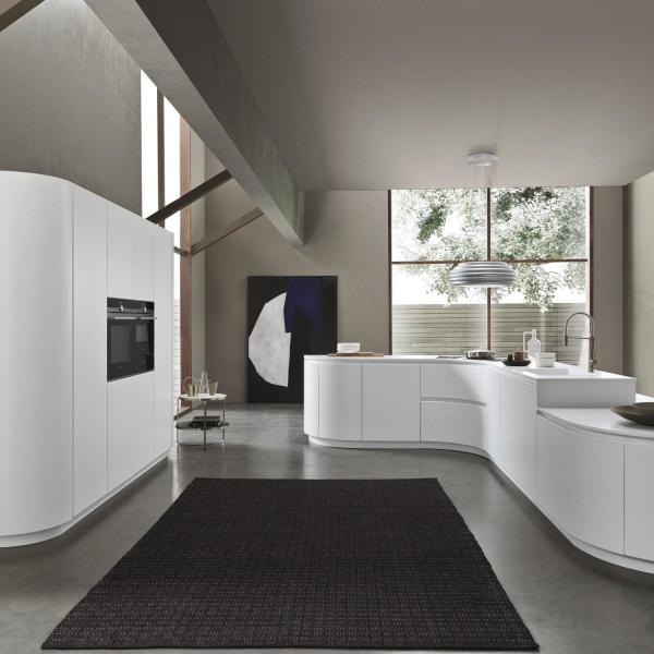 Unidades de cocina de diseño de melamina blanca conjunto completo de gabinete de cocina inteligente