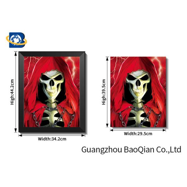 Stereograph Printing Lenticular Flip Creative Amazing Skull Decorative Waterproof Wallpaper
