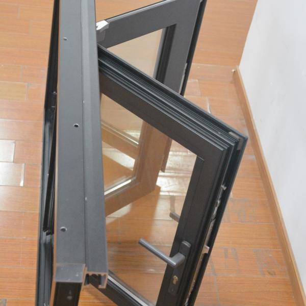 EPDM Sealing Aluminum Bifold Windows Modern Double Glass Soundproof House Windows