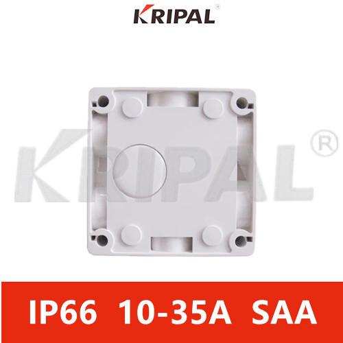 SAA IP66 Rotary Mini Isolator Switch 35A Double Poles Weatherproof