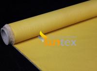 Tissu enduit de silicone imperméable ignifuge 140gsm de fibre de verre à 3000gsm