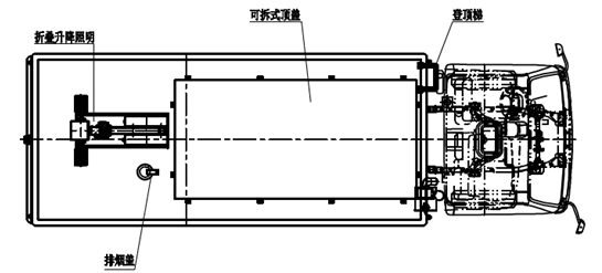 3360mm Wheelbase 70KW Power Supply Vehicle With Fuel Generator