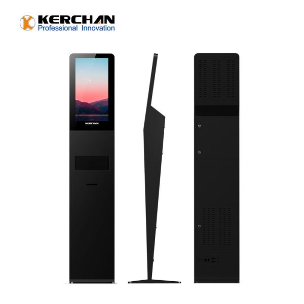 Floor Standing 16.7M 3.5L Sanitizer Dispenser Advertising Screen