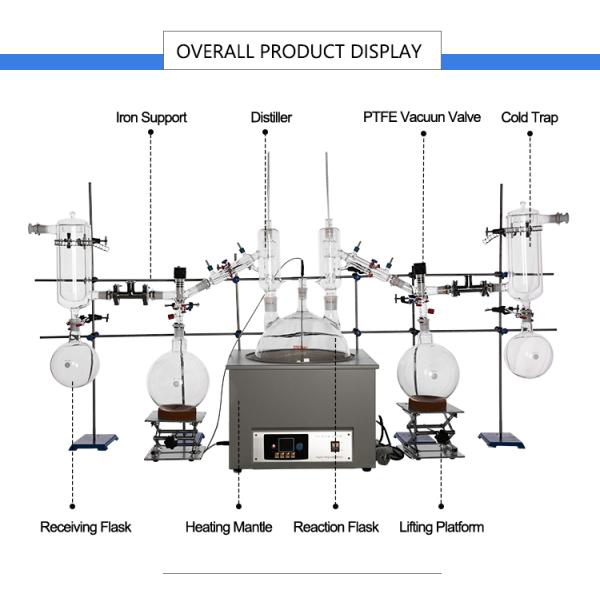 380V Short Path Distillation Equipment 20L Plant Oil Extraction Apparatus