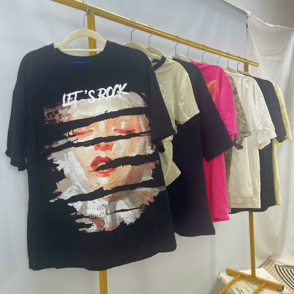 Comfortable Fashion 2nd Hand T Shirts Men Women Second Hand Short Sleeves