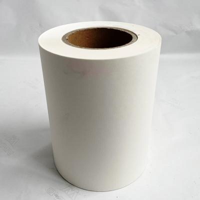 Pearl Film Hot Melt Glue Self Adhesive Labels With 95G Yellow Sillicon Liner