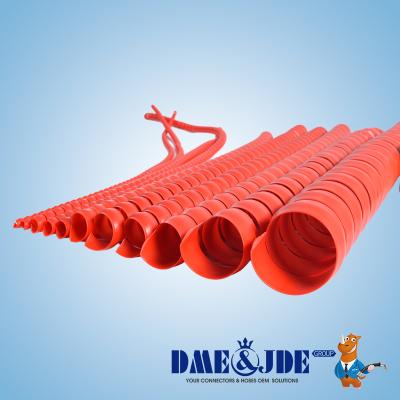 Corrosion Resistant Plastic Spiral Wrap Robust For Hydraulic Hoses