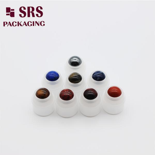 SRS empty cosmetic 15ml colored roller ball with holder for roll on bottle