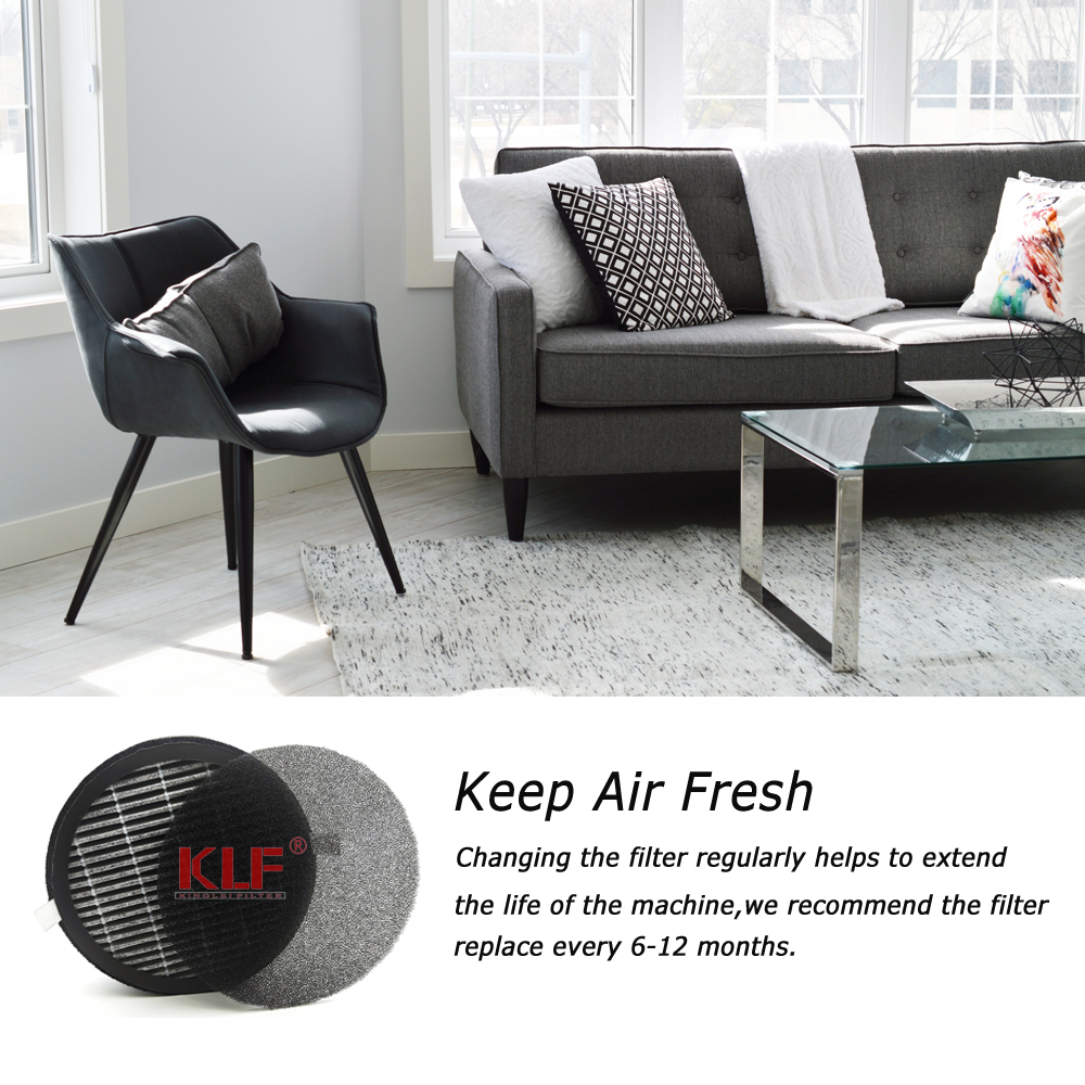 H13 Carbon Fiber Air Purifier Filter with 144x55mm Size for Effective Smoke Capture