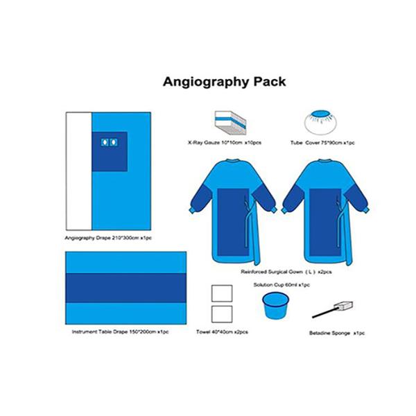 Хирургический инструмент пакета SMS хирургии EO пакета процедуре по ангиографии устранимый стерильный голубой