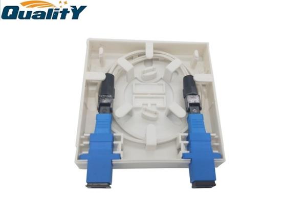 86*86*23mm SC UPC Fiber Termination Box For FTTH