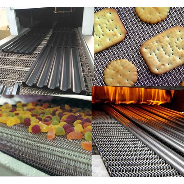 Heat Resistant Stainless Steel Metal Wire Mesh Chain Conveyor Belt For Conveyor Tiny Material