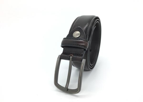 Classic Stitched Design Men 's Genuine Leather Dress Belt 35mm  Regular Big And Tall