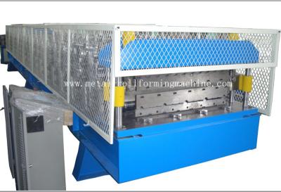 dupla camada 23.5KW azul que forma a máquina, telha de aço que forma a máquina com 24 estações