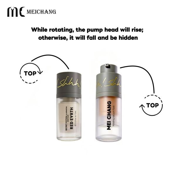 15ml 30ml 50ml Rotary Pump Acrylic Airless Bottle(MC-250)