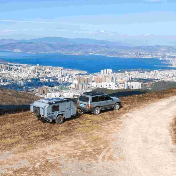 450W/600W Solar Small Overland Trailer Njstar Explorer Small Off Road Trailer