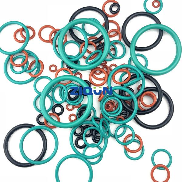 Red Green Brown NBR FKM Silicone JIS AS568 Rubber O Rings
