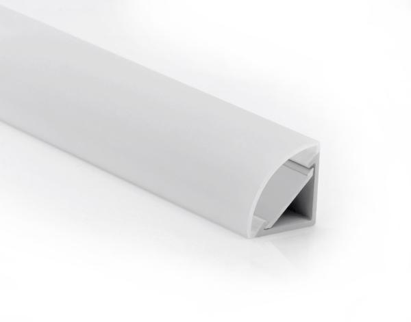 perfil impermeável 6063 t5 do canto do canal do diodo emissor de luz IP65 de 2m para armários de cozinha
