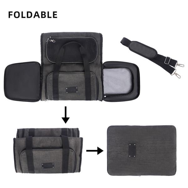 Dog Cat Carrier Airline Approved Pet Carrier Expandable Soft Sided Dog Travel Carrier Bag Dog Saddle Bag Pack