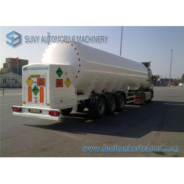 3 Axle 25 Ton LPG Propane Gas Tanker Trailer 13000*2500*3990mm