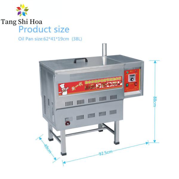 Вода масла смешала тип картофель фри пола цыпленка машины 38L Fryer газа