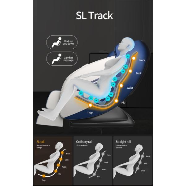 Full Body SL Track Massage Chair Zero Gravity 20min Controller 4d Manipulator