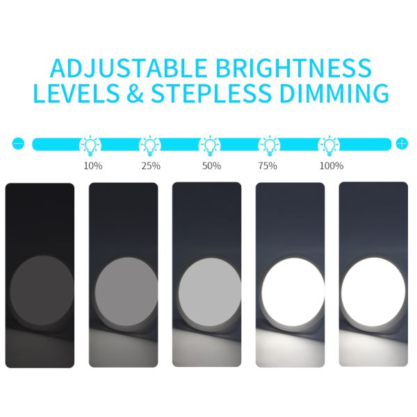 ABS Lamp Body Material LED Light Therapy Lamp Mood Adjustment Anxiety Relief Sleep Improvement 3000 6500K Color Temperature