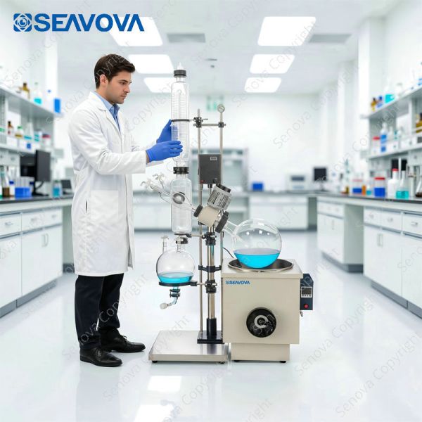 20L Manual Lift Rotary Evaporator NoVap-ML20