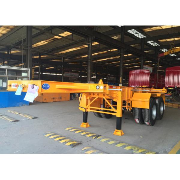 Camión de remolque de la cama plana semi para 20 o 40 pies llevar del envase