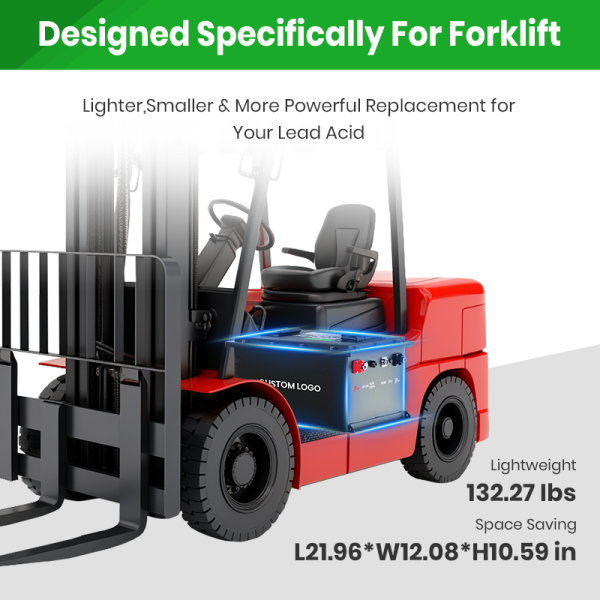 LiFePO4 Forklift Battery 24V 36V 48V 80V | Factory Custom Lithium Ion Battery Packs for Electric Forklifts