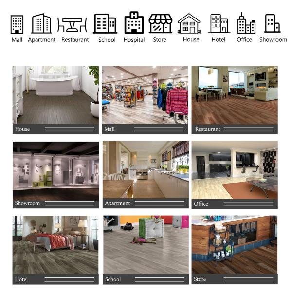 Grey Marble SPC Vinyl Flooring 3.5mm Waterproof Interior Tile