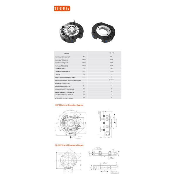 25KG Device Automated FixturesRobot Quick Change System Automatically Tool Changer