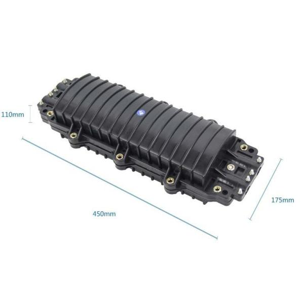 Tipo horizontal caja común del cierre de los corazones de las FO 24 a 144 de 2 de la entrada 2 del mercado de la fibra equipos de la terminación