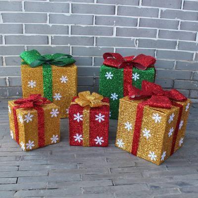 Lamination Paper Xmas Gift Boxes Custom Flower Printed Many Colors Available