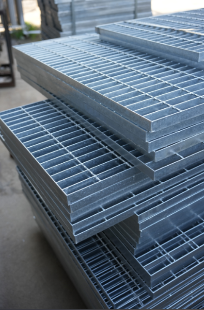 Heavy-Duty Steel Grating for High-Security Fencing, Industrial Platforms