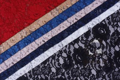 French Lace Fabric  Eyelash Cord Lace Fabric  fashion Black lace