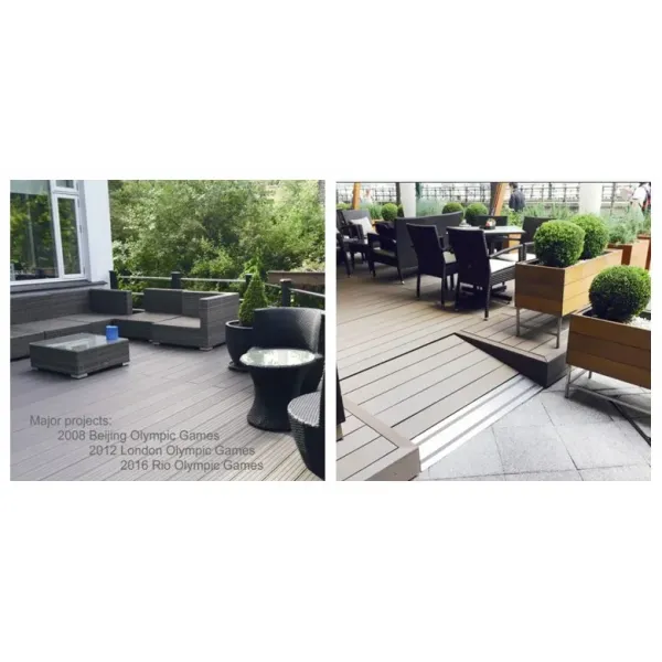 Waterproof Decking Outdoor Co-Extrusion WPC Flooring Wood Plastic Composite
