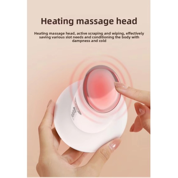 Fast Shipping Portable 2 in 1 Red Light Therapy Rechargeable Anti Cellulite Massager With Vacuum Cupping and Facial Heating Head