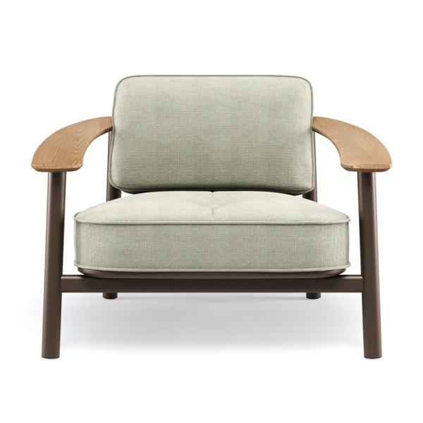 Modern Nordic Teak Wood Aluminium Garden Sofa Dining Set