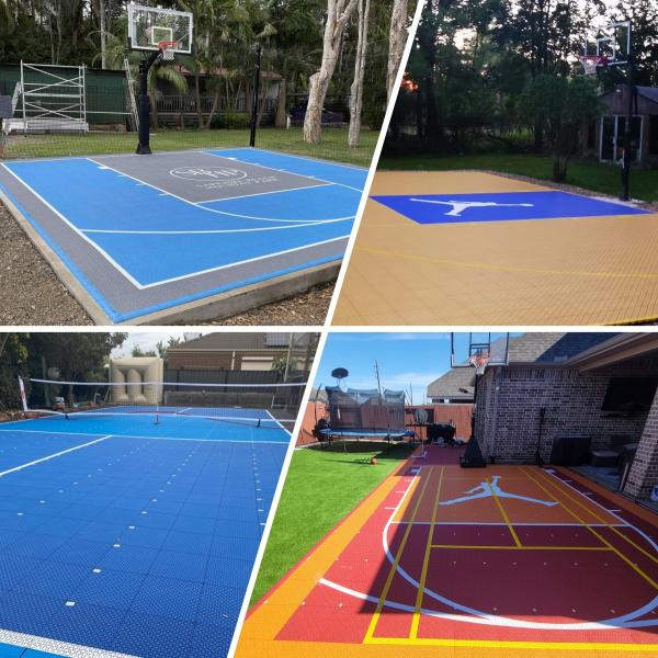 Sport Court Indoor Outdoor Basketball Court Home Court Basketball Markings Sport Court Tiles
