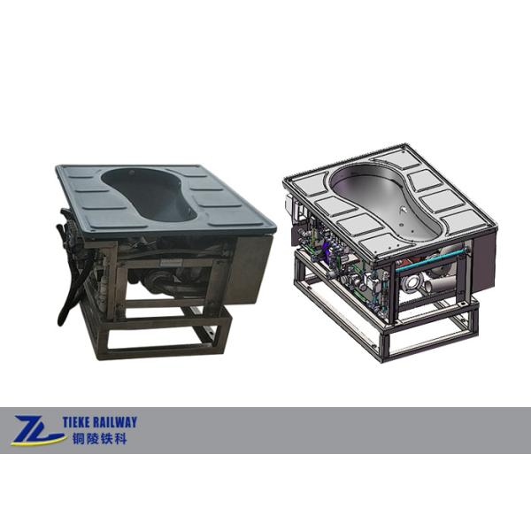 Нержавеющая сталь или поезд FPR система туалета вакуума сидят на корточках или сидят тип