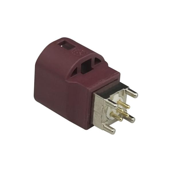 FAKRA HSD Connector Straight PCB Mount for Car Parking Heating