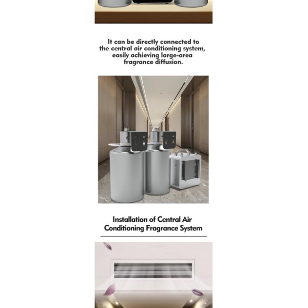 Waterless Large Area Commercial 15000CBM Scent Diffuser Machine Fragrance HVAC Aroma Diffuser 5L Bottle Electric Diffusers