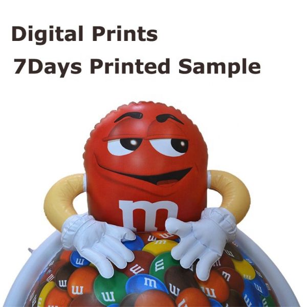 Inflatable Advertising Decoration - Giant Candy Bowl & Character Display for Store Promotion