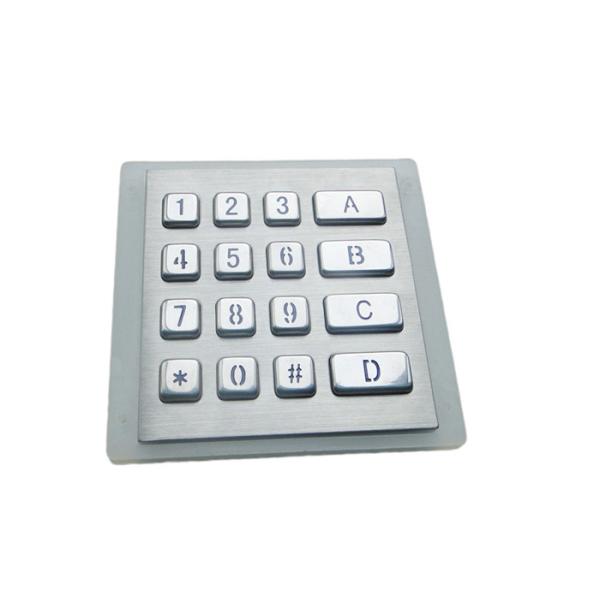 Matrix 4*4 Backlit Metal Keypad Optional Interface USB PS2 RS232