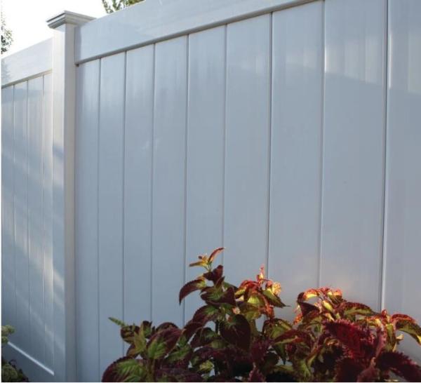 White PVC Privacy Fence 6x8ft Low Maintenance Vinyl Fencing