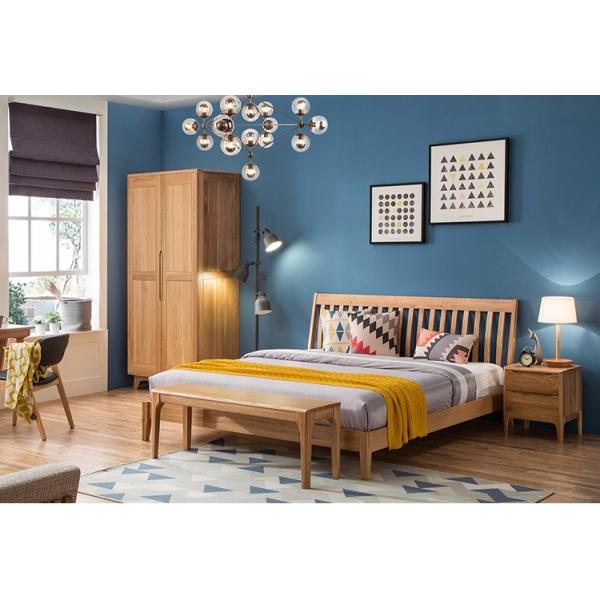 New Modern Simple Wooden Clothes Double Doors Wardrobe Design Furniture Bedroom